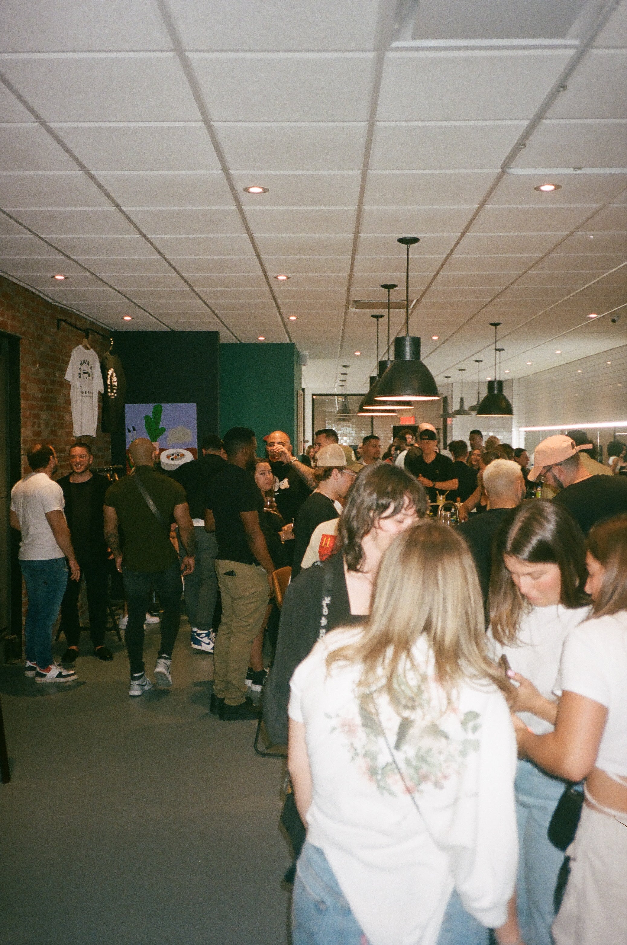 Gathering at mama's boy barbershop